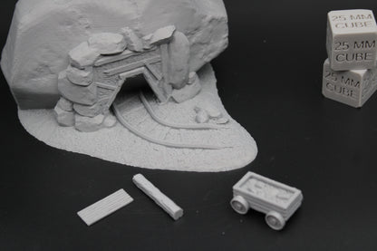 Tabletop Terrain Mine Dungeon Entrance Dnd RPG Skirmish 28mm