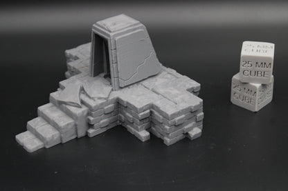Tabletop Terrain Temple Ruin Dungeon Entrance Dnd RPG Skirmish 28mm