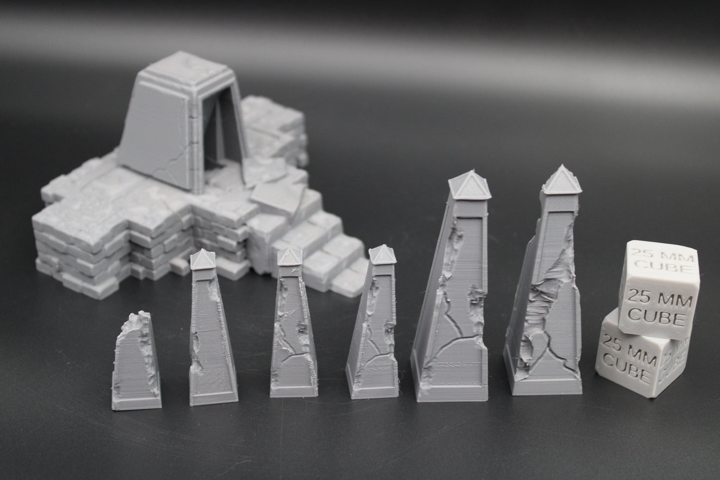 Tabletop Terrain Temple Ruin Dungeon Entrance Dnd RPG Skirmish 28mm