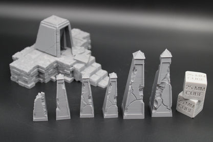 Tabletop Terrain Temple Ruin Dungeon Entrance Dnd RPG Skirmish 28mm