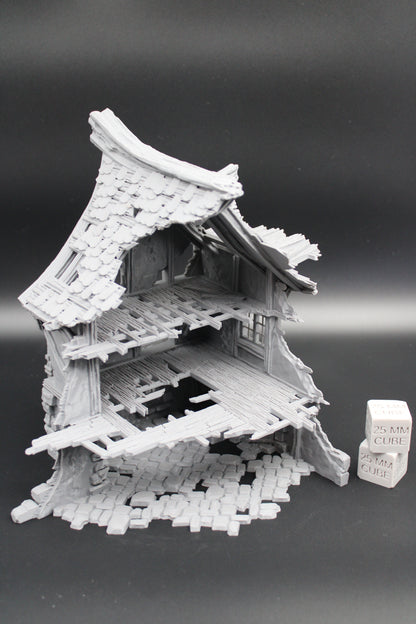 Tabletop Terrain Fantasy Medieval House Ruin 8x7x9 Dnd RPG Wargame Skirmish