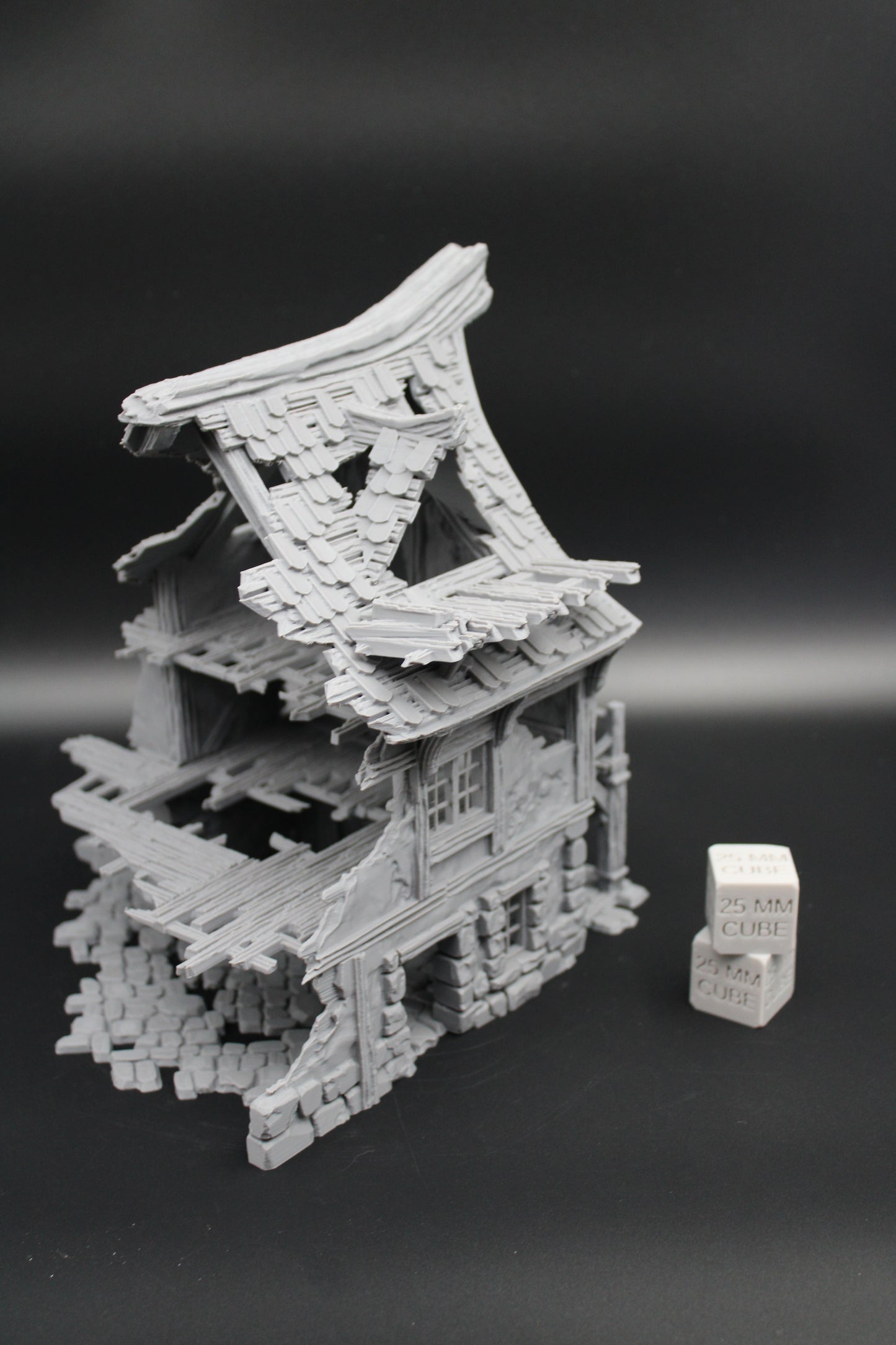 Tabletop Terrain Fantasy Medieval House Ruin 8x7x9 Dnd RPG Wargame Skirmish