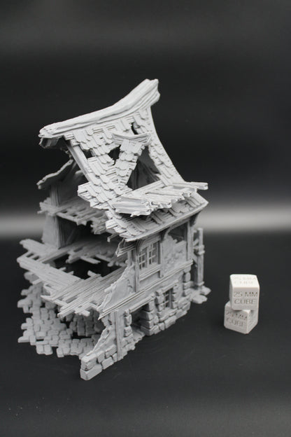 Tabletop Terrain Fantasy Medieval House Ruin 8x7x9 Dnd RPG Wargame Skirmish