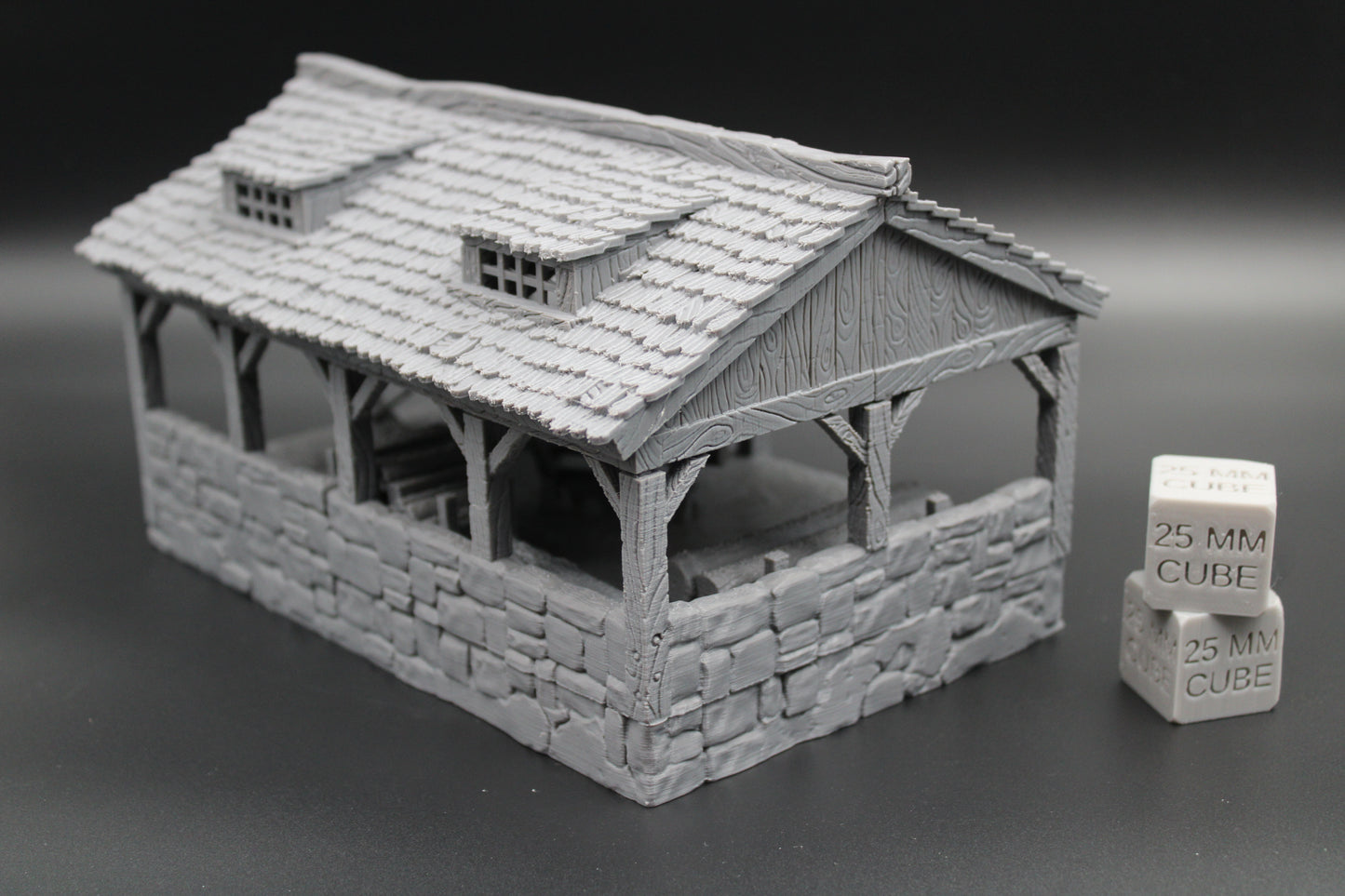 Tabletop Terrain Sawmill Woodcutter Dnd RPG wargame skirmish 28mm
