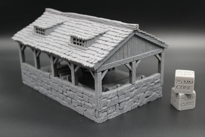 Tabletop Terrain Sawmill Woodcutter Dnd RPG wargame skirmish 28mm