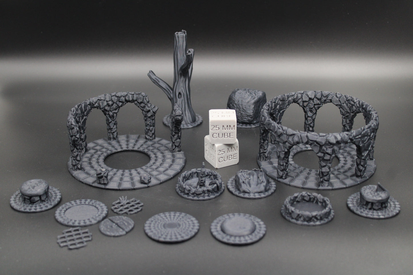 Tabletop Terrain Stone Druid Summon Circle Modular Ruins 28mm skirmish rpg wargame