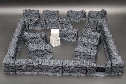 Tabletop Terrain Stone Earth Wall Hedge Fence Viking Germanic Highland Dnd RPG Skirmish