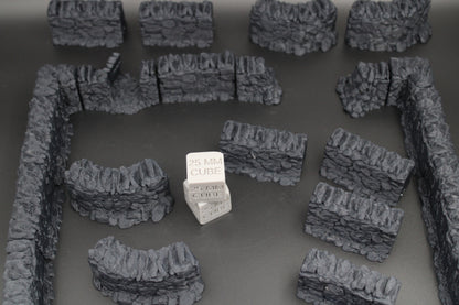 Tabletop Terrain Stone Earth Wall Hedge Fence Viking Germanic Highland Dnd RPG Skirmish