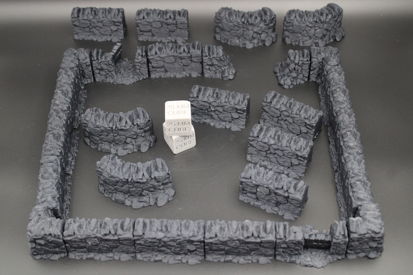 Tabletop Terrain Stone Earth Wall Hedge Fence Viking Germanic Highland Dnd RPG Skirmish