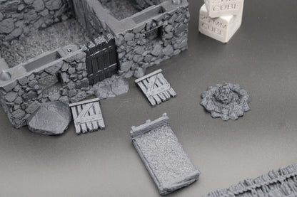 Tabletop Terrain Stone Earth Chieftains Hut Viking Germanic Highland Dnd RPG Skirmish