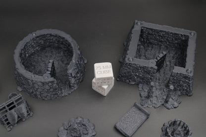 Tabletop Terrain Stone Earth Village Huts Viking Germanic Highland Dnd RPG Skirmish