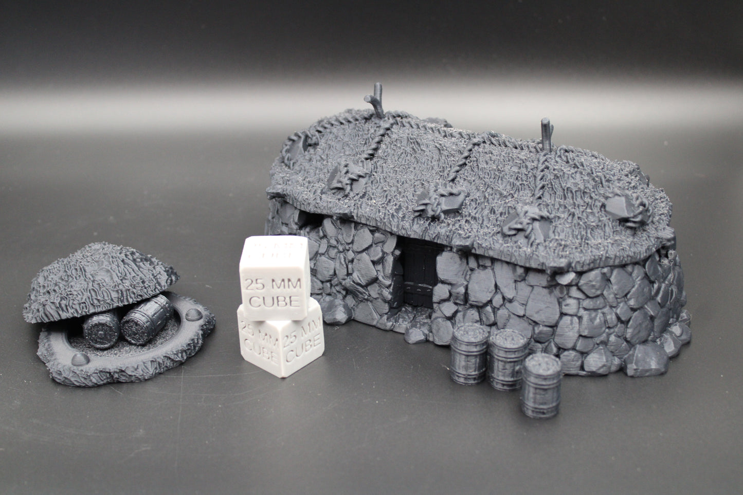 Tabletop Terrain Stone Earth Livestock Barn Viking Germanic Highland Dnd RPG Skirmish