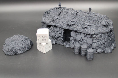 Tabletop Terrain Stone Earth Livestock Barn Viking Germanic Highland Dnd RPG Skirmish