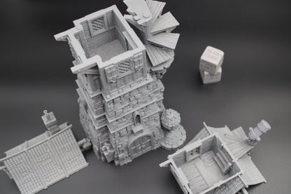 Tabletop Terrain Fantasy Astromancer Wizard Tower Dnd RPG wargame skirmish 28mm