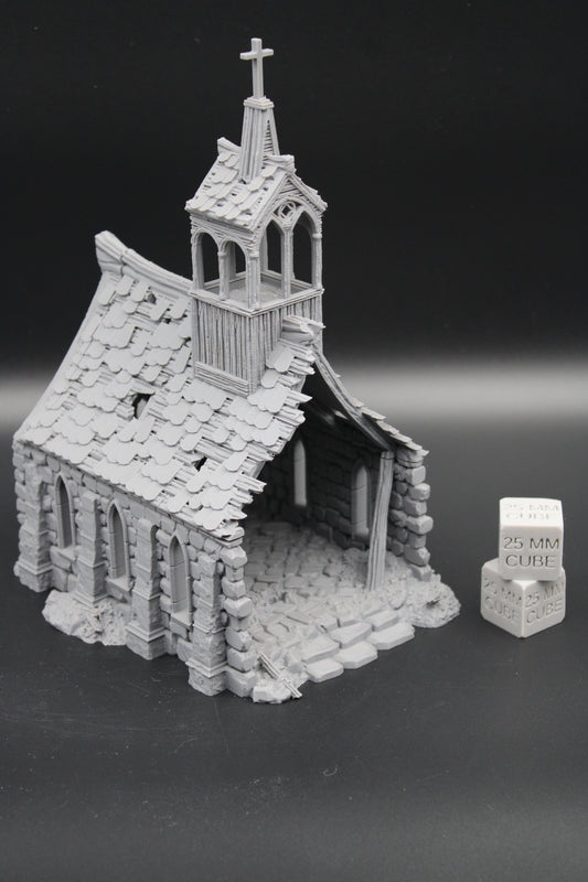 Tabletop Terrain Fantasy Bell Tower Church Basilica Ruin Dnd RPG Wargame Skirmish 28