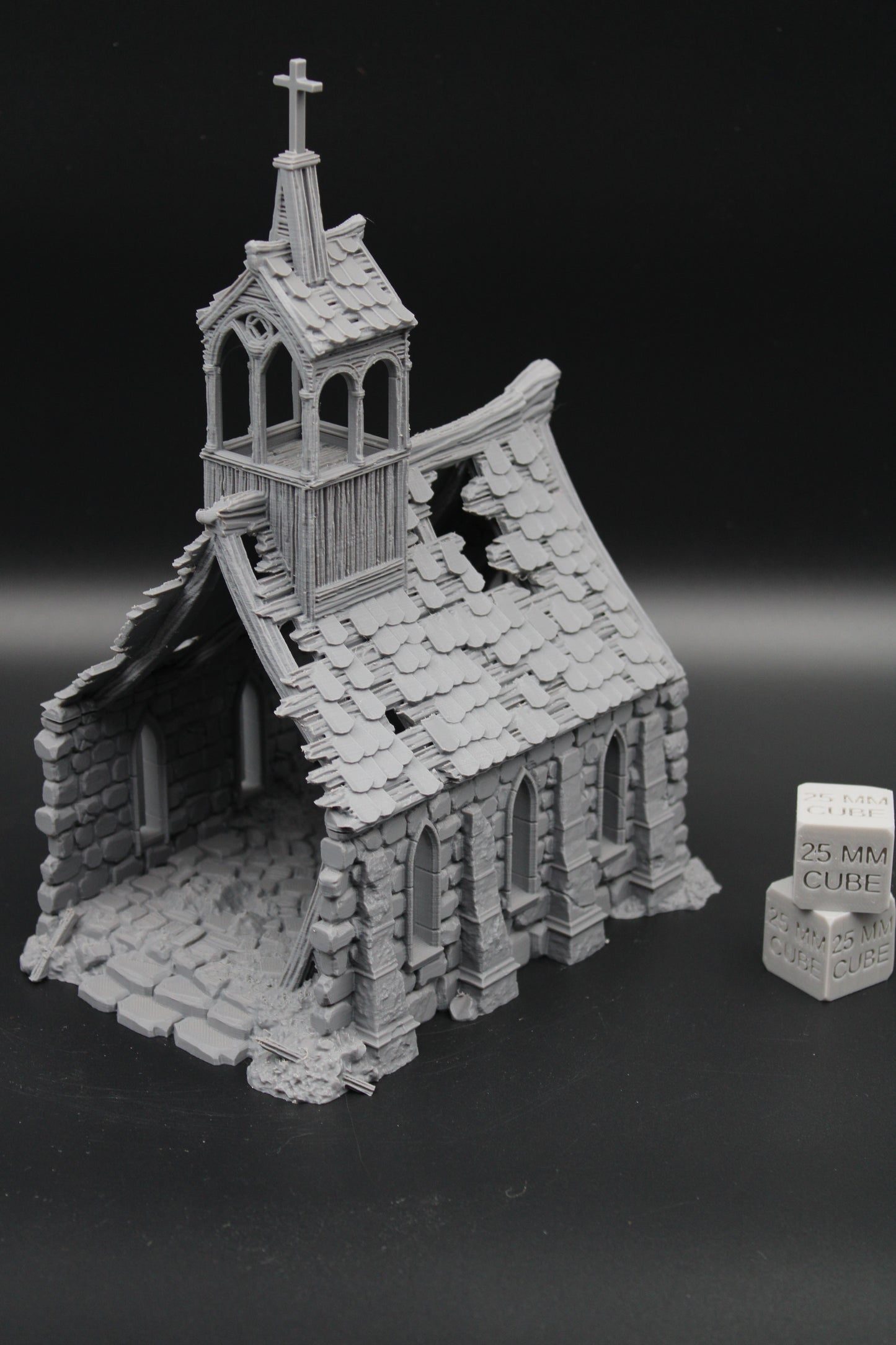 Tabletop Terrain Fantasy Bell Tower Church Basilica Ruin Dnd RPG Wargame Skirmish 28