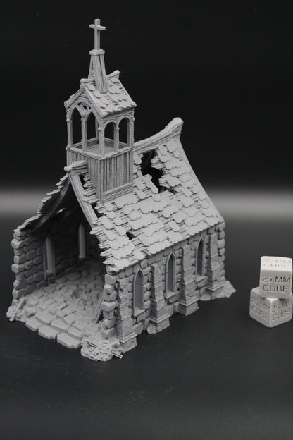 Tabletop Terrain Fantasy Bell Tower Church Basilica Ruin Dnd RPG Wargame Skirmish 28