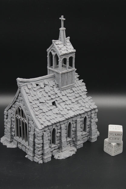 Tabletop Terrain Fantasy Bell Tower Church Basilica Ruin Dnd RPG Wargame Skirmish 28