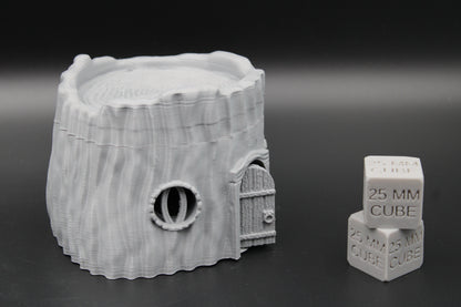 Tabletop Terrain Tree Stump House 28mm skirmish rpg wargame