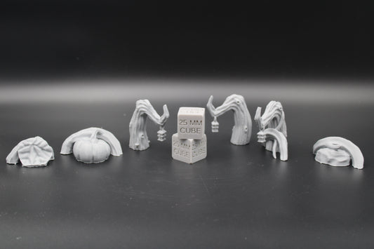 Tabletop Terrain Bent Tree Lantern Pumpkin Vine Scatter 28mm skirmish rpg wargame