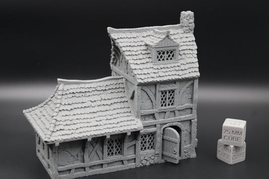 Tabletop Terrain Cottage House 2 Story Dnd RPG wargame skirmish 28mm