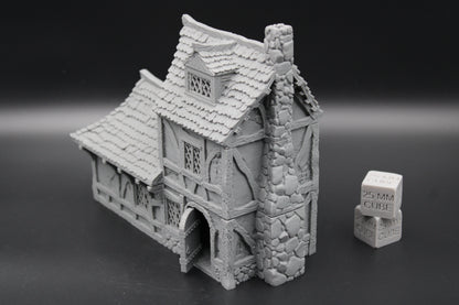 Tabletop Terrain Cottage House 2 Story Dnd RPG wargame skirmish 28mm