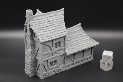 Tabletop Terrain Cottage House 2 Story Dnd RPG wargame skirmish 28mm