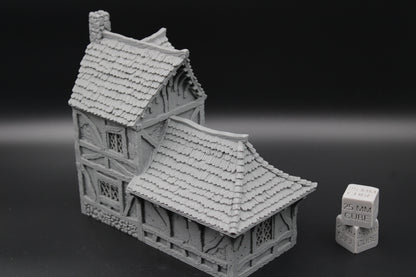 Tabletop Terrain Cottage House 2 Story Dnd RPG wargame skirmish 28mm