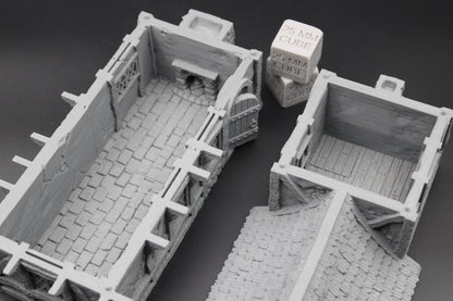 Tabletop Terrain Cottage House 2 Story Dnd RPG wargame skirmish 28mm