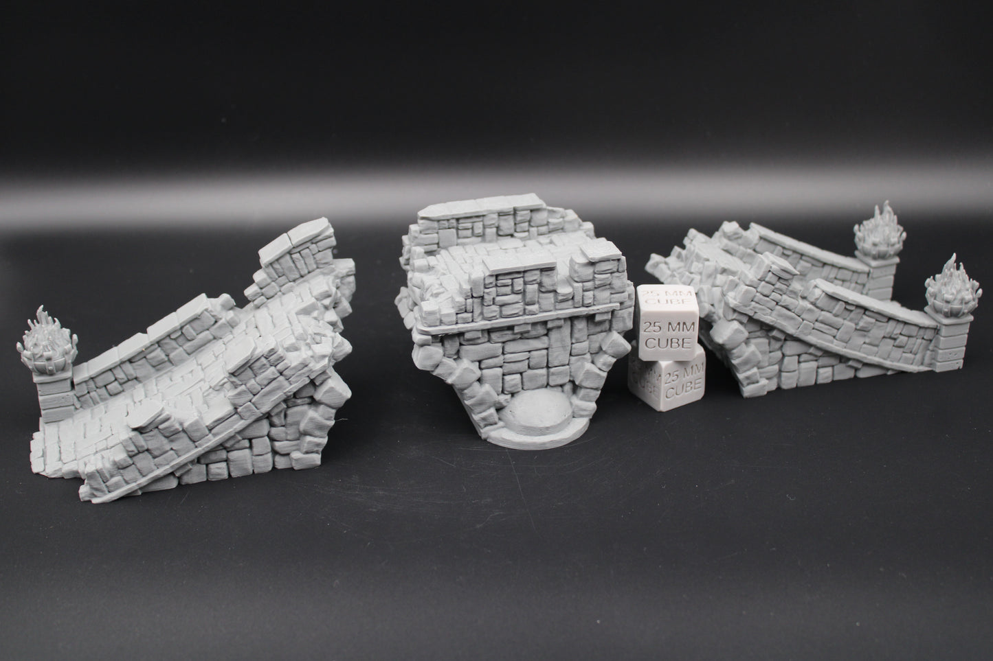 Tabletop Terrain Fantasy Ruined Stone Bridge Dnd RPG wargame skirmish 28-32mm