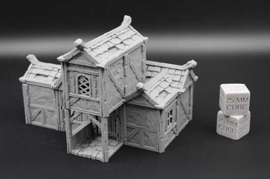 Tabletop Terrain Plaster Cob House 4of19 Town City Dnd RPG wargame skirmish 28mm