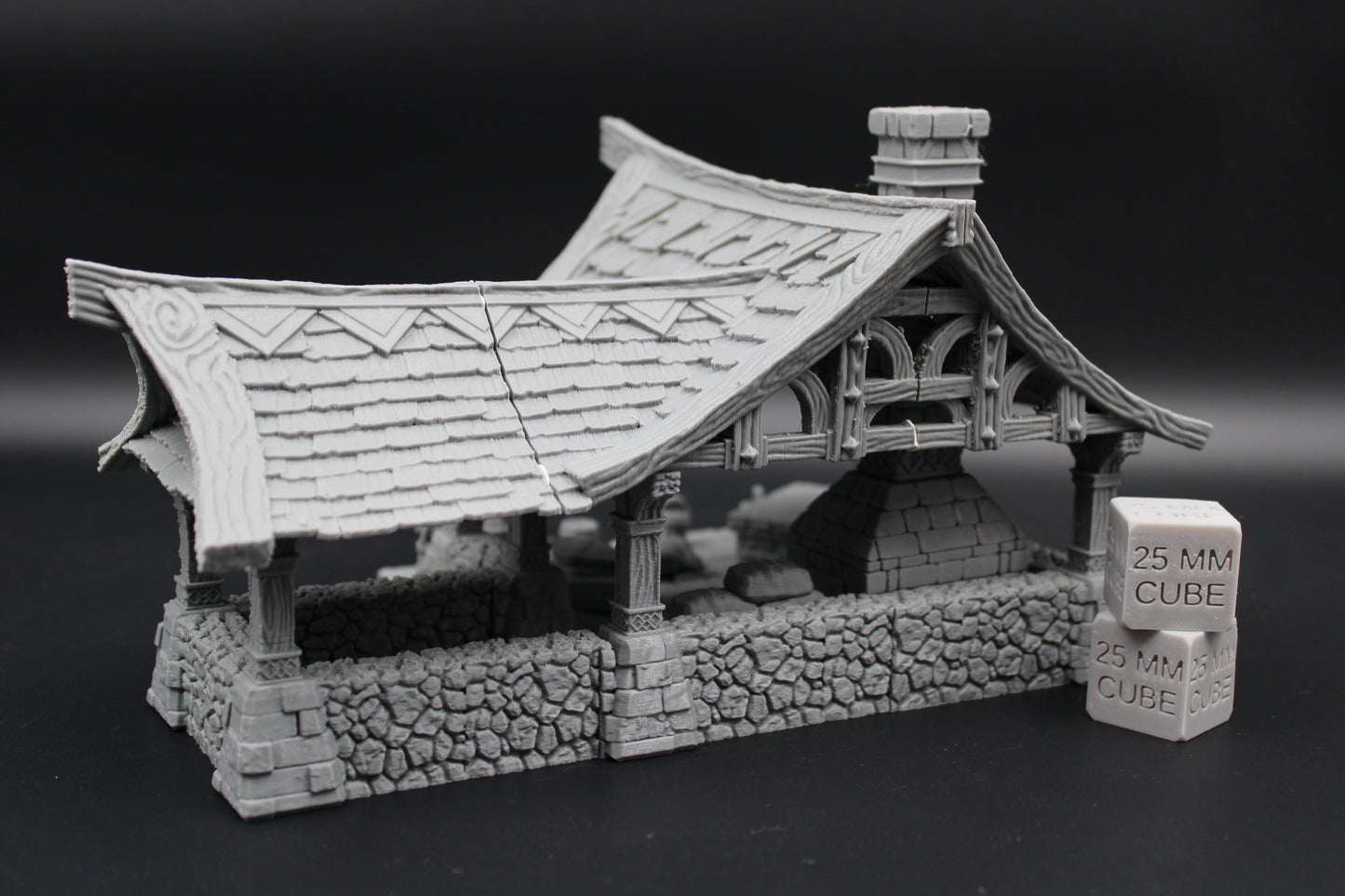 Tabletop Terrain Blacksmith Forge with Scatter Dnd RPG wargame skirmish 28mm