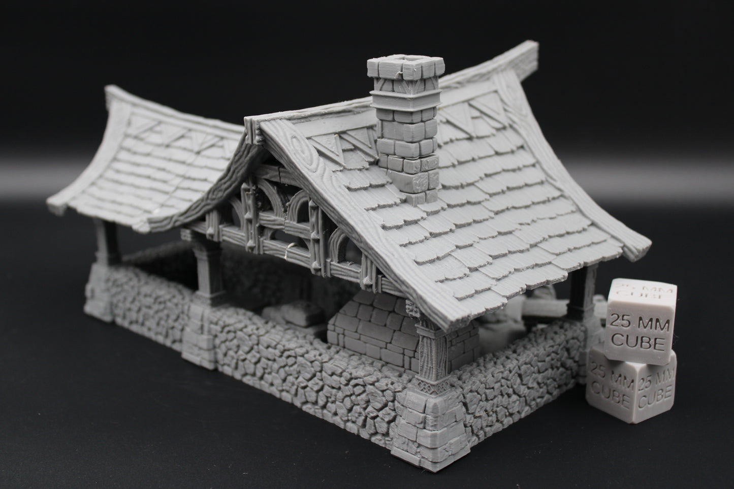 Tabletop Terrain Blacksmith Forge with Scatter Dnd RPG wargame skirmish 28mm