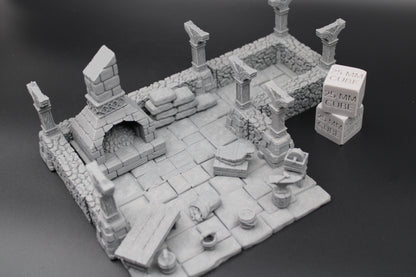 Tabletop Terrain Blacksmith Forge with Scatter Dnd RPG wargame skirmish 28mm