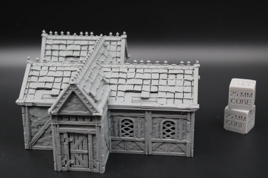 Tabletop Terrain Plaster Cob House 1of19 Town City Dnd RPG wargame skirmish 32mm