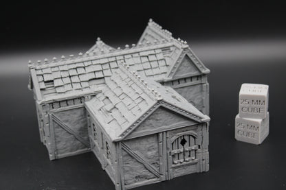 Tabletop Terrain Plaster Cob House 1of19 Town City Dnd RPG wargame skirmish 32mm