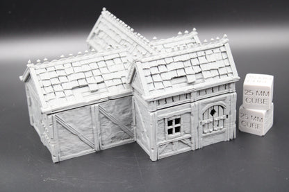 Tabletop Terrain Plaster Cob House 1of19 Town City Dnd RPG wargame skirmish 32mm