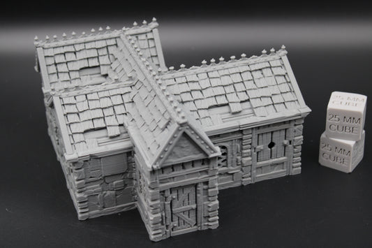 Tabletop Terrain Stone House 1of19 Town City Dnd RPG wargame skirmish 32mm