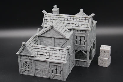 Tabletop Terrain Plaster Cob House 2of19 Dnd RPG wargame skirmish 32mm