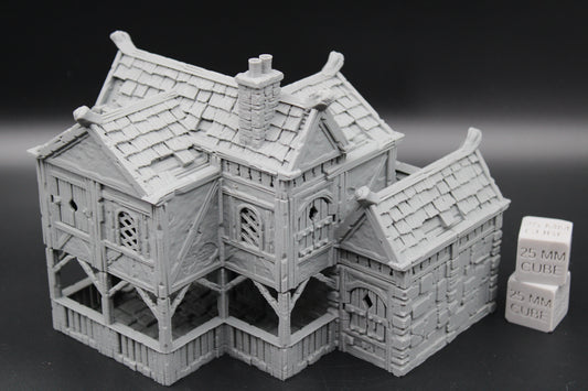 Tabletop Terrain Stone House 2of19 Town City Dnd RPG wargame skirmish 32mm