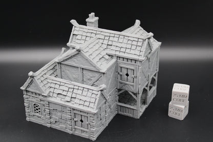 Tabletop Terrain Stone House 2of19 Town City Dnd RPG wargame skirmish 32mm