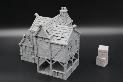 Tabletop Terrain Stone House 2of19 Town City Dnd RPG wargame skirmish 32mm