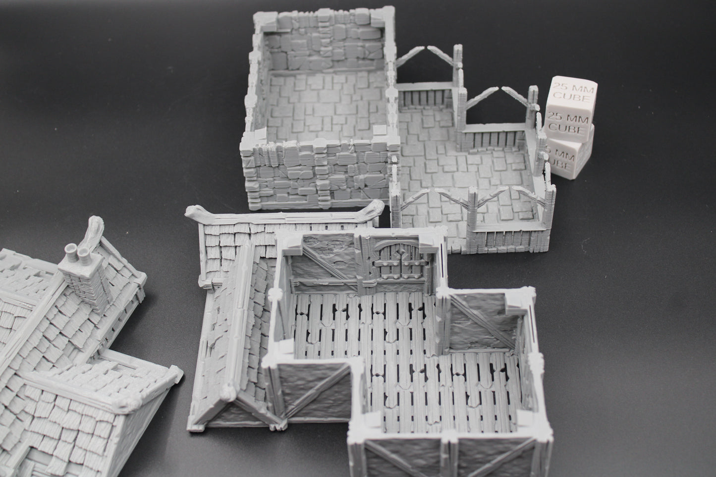 Tabletop Terrain Stone House 2of19 Town City Dnd RPG wargame skirmish 32mm