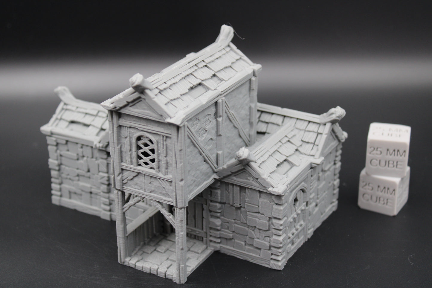 Tabletop Terrain Plaster Stone House 4of19 Town City Dnd RPG wargame skirmish 32mm