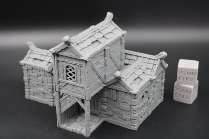 Tabletop Terrain Plaster Stone House 4of19 Town City Dnd RPG wargame skirmish 32mm