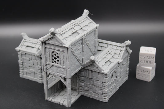 Tabletop Terrain Plaster Stone House 4of19 Town City Dnd RPG wargame skirmish 32mm