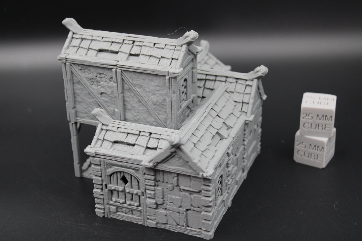 Tabletop Terrain Plaster Stone House 4of19 Town City Dnd RPG wargame skirmish 32mm
