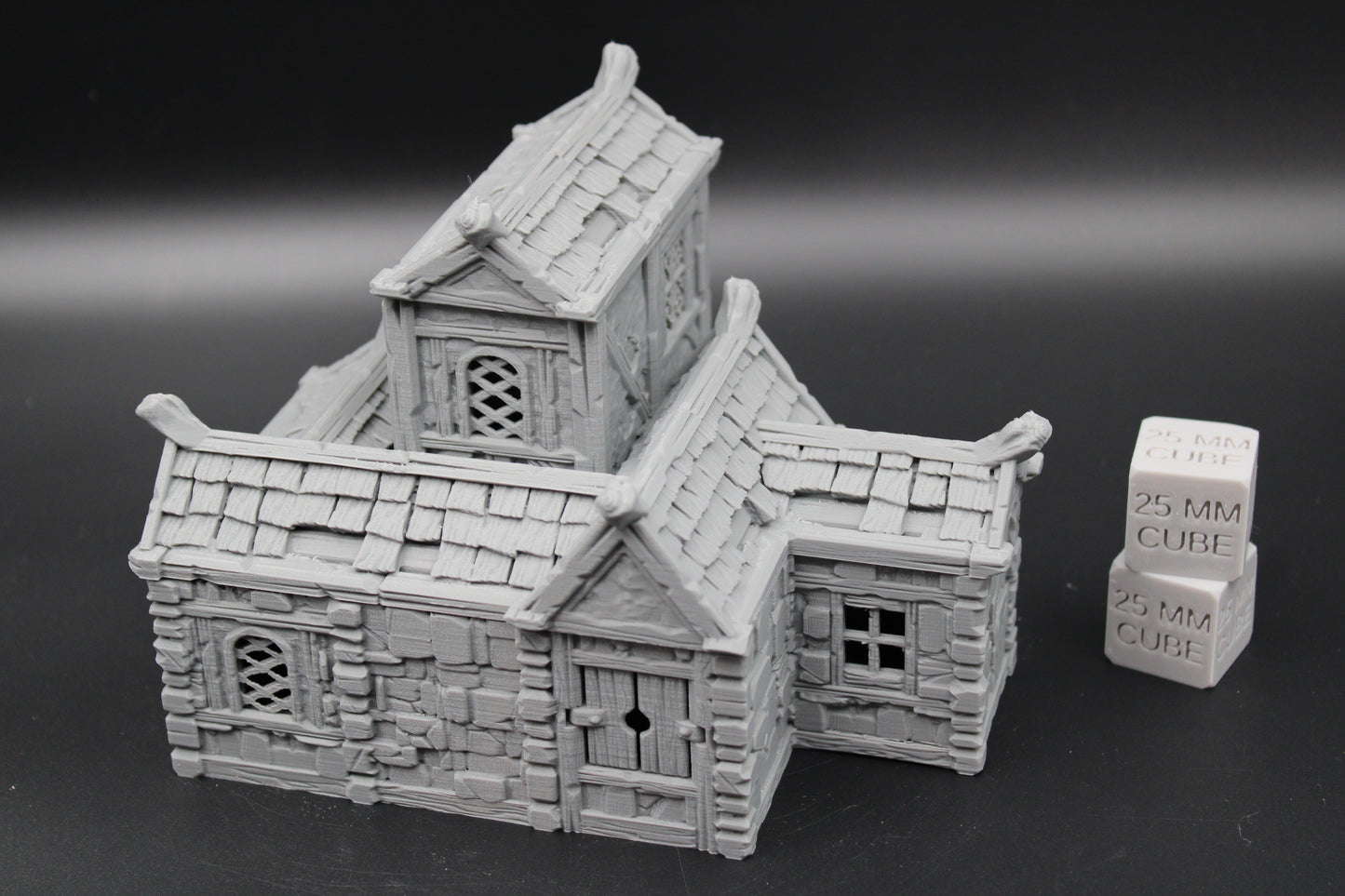 Tabletop Terrain Plaster Stone House 4of19 Town City Dnd RPG wargame skirmish 32mm