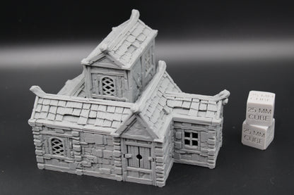 Tabletop Terrain Plaster Stone House 4of19 Town City Dnd RPG wargame skirmish 32mm
