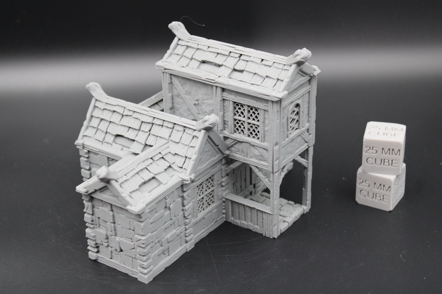 Tabletop Terrain Plaster Stone House 4of19 Town City Dnd RPG wargame skirmish 32mm